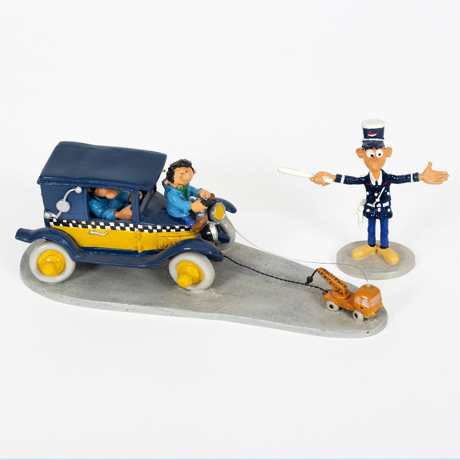 Pixi Franquin Gaston Lagaffe - The taxi and the mini tow truck and Longtarin