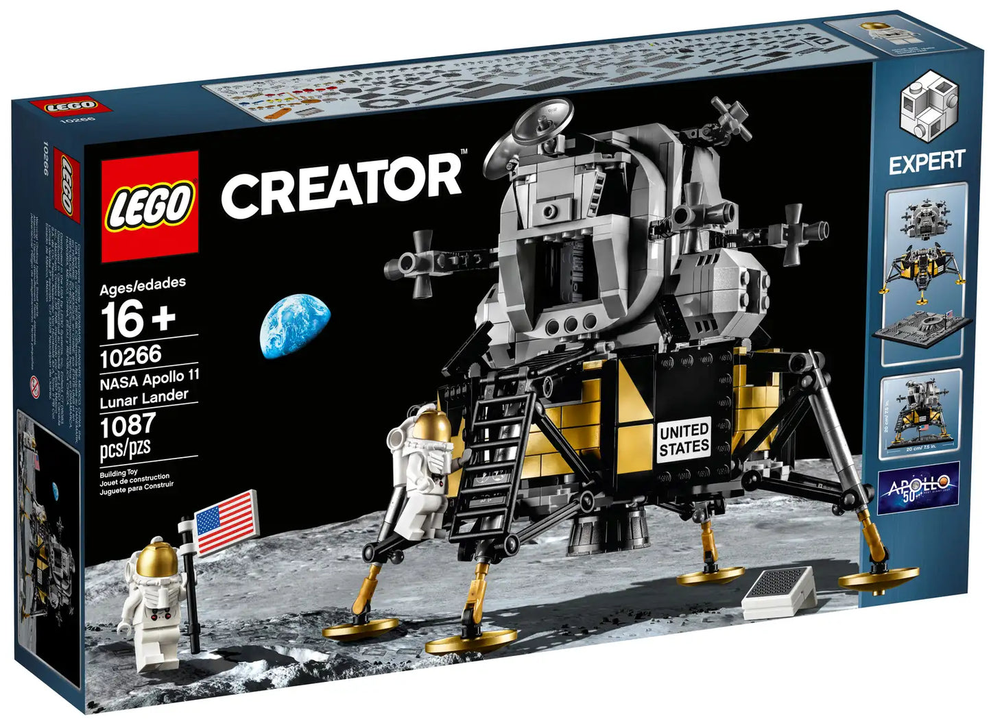 LEGO Icons - NASA Apollo 11 Lunar Lander - 10266 - New and Sealed