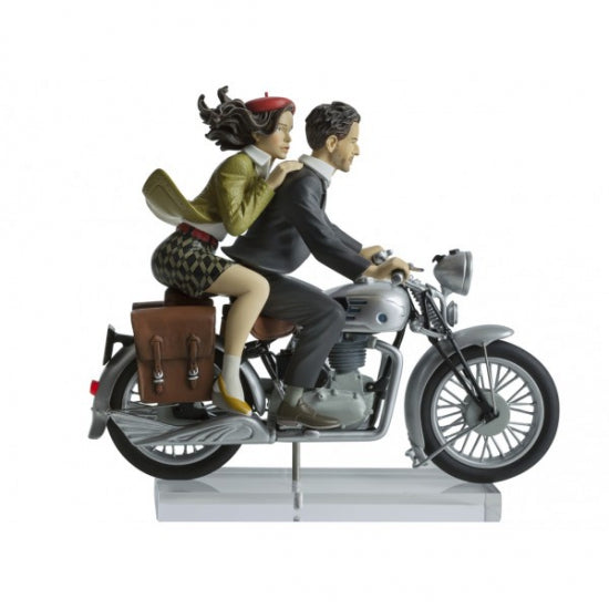 Aroutcheff Gibrat - Jeanne et François - Moto Peugeot 515 de 1934 - Le vol du corbeau