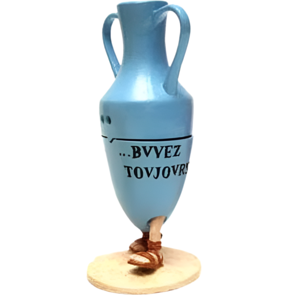 Pixi Uderzo Astérix Obélix - Amphore publicitaire bleue