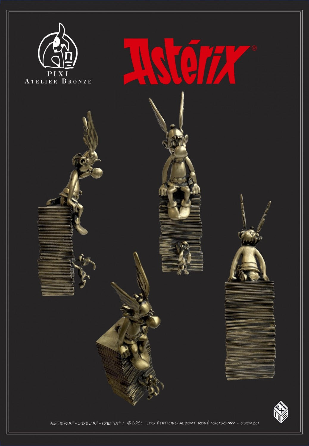 Pixi Uderzo - Asterix and Dogmatix stack of albums - Atelier Bronze