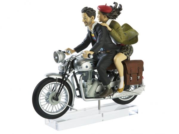Aroutcheff Gibrat - Jeanne et François - Moto Peugeot 515 de 1934 - Le vol du corbeau