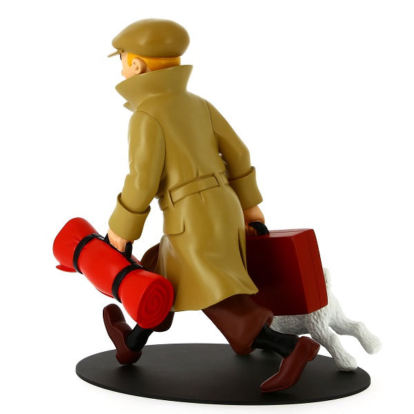 Moulinsart Tintin - Tintin et Milou valise "Ils arrivent" - Socle noir