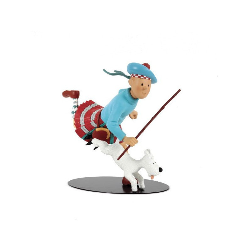 Moulinsart Leblon-Delienne - Tintin écossais - Grande taille 32 cm