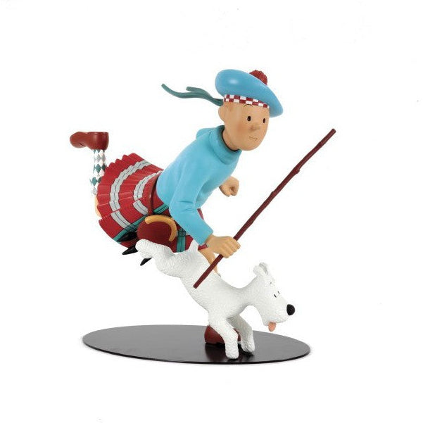 Moulinsart Leblon-Delienne - Tintin écossais - Grande taille 32 cm