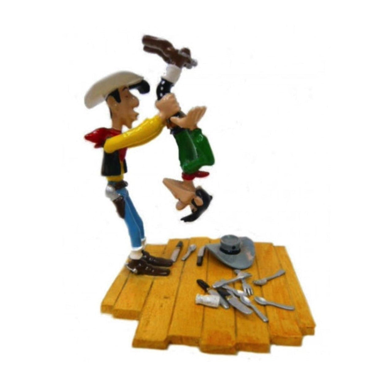 Pixi Morris Lucky Luke - Lucky Luke secouant Averell par les pieds