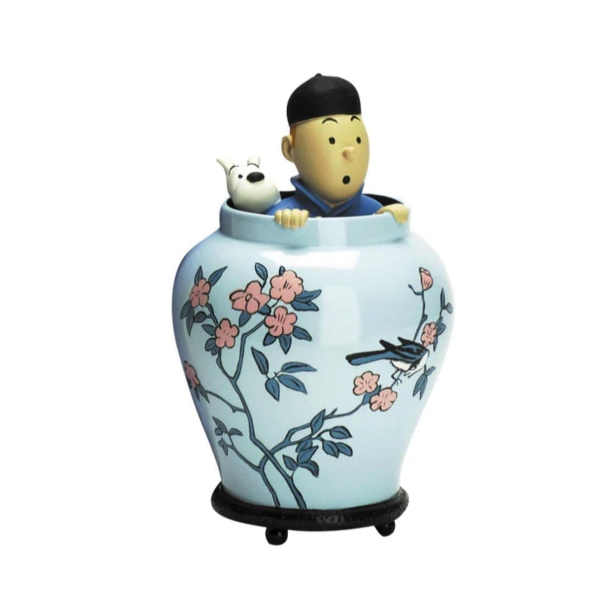 Moulinsart Tintin - Potiche 17 cm Le Lotus Bleu - Les Images Mythiques