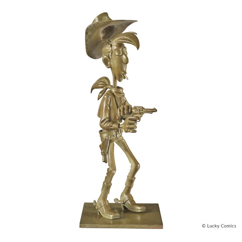 Bronze Lucky Luke tirant plus vite que son ombre - Exclusivité Bulles en Boîte
