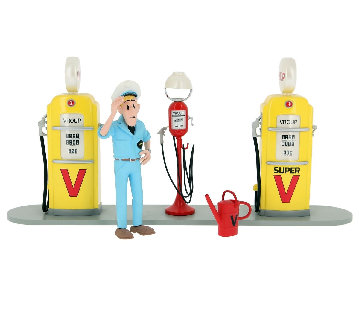 Le Garage de Franquin Spirou - Station service Vroup
