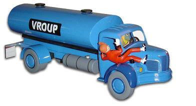 Aroutcheff - Spirou et Fantasio - le camion Berliet Vroup bleu
