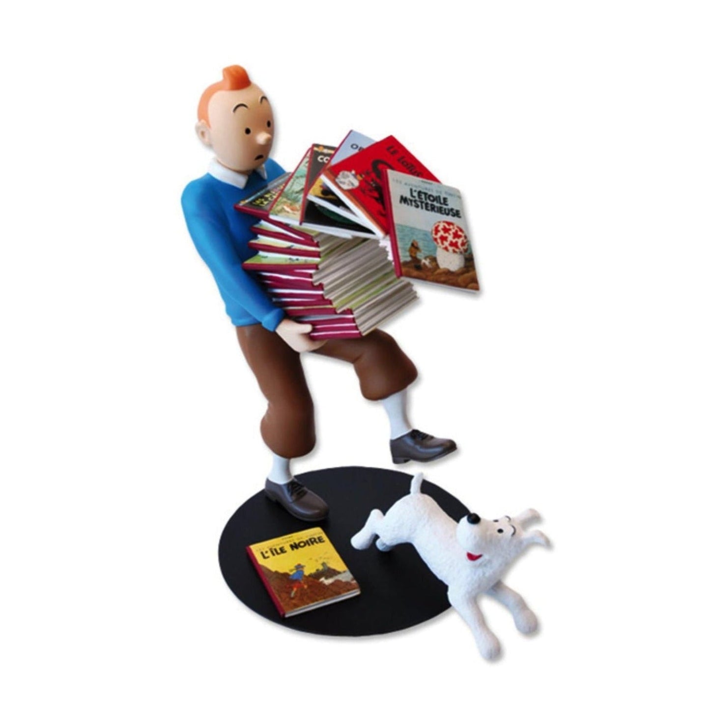 Moulinsart Tintin tenant les albums V3 - Les Images Mythiques