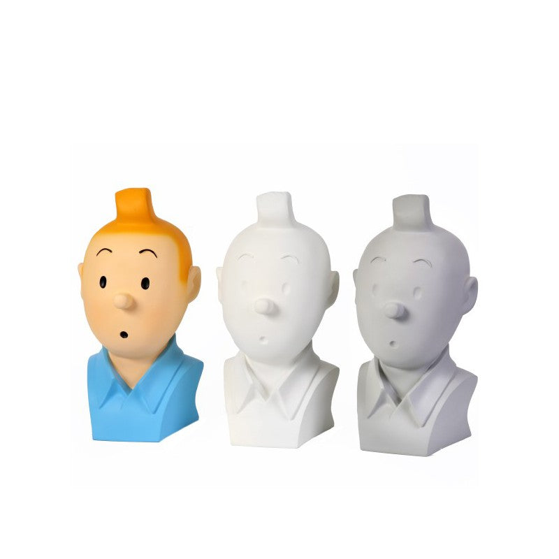 Moulinsart Tintin - Buste Tintin monochrome blanc
