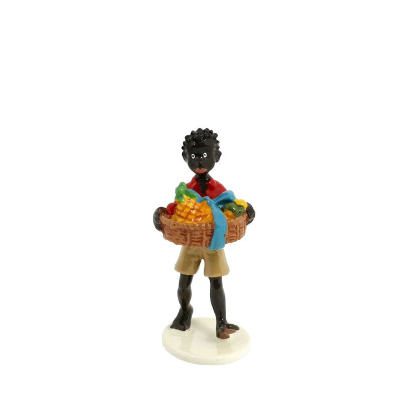 Moulinsart Tintin Greeting Card 1972 - Coco with basket of fruit