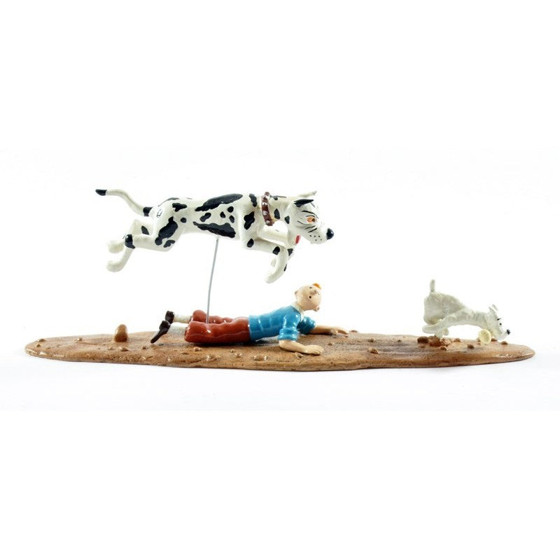 Moulinsart Tintin - Danois poursuit Tintin