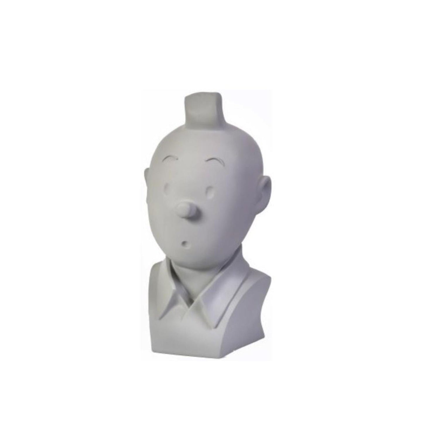 Moulinsart Tintin - Grey monochrome Tintin bust