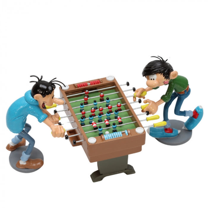 Pixi Franquin Gaston - Gaston Lagaffe et Lebrac jouant au babyfoot