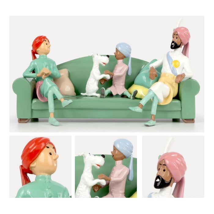 Moulinsart Tintin - Tintin and Snowy, the couch scene