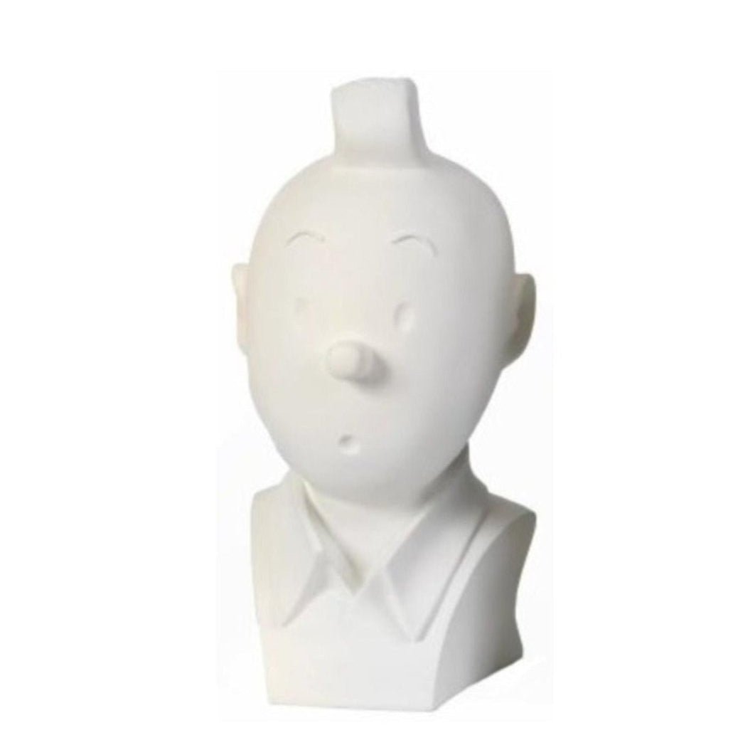 Moulinsart Tintin - Buste Tintin monochrome blanc