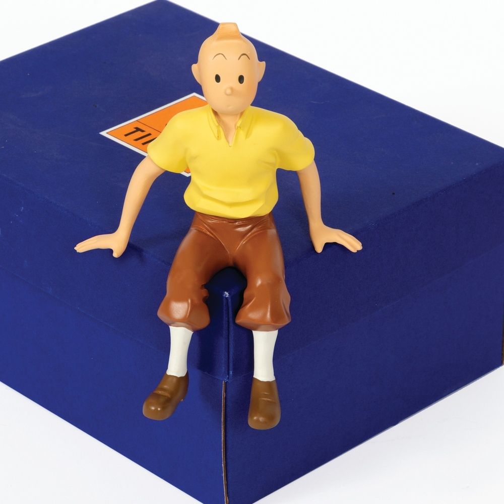 Moulinsart Leblon-Delienne Tintin - Tintin assis chemise jaune