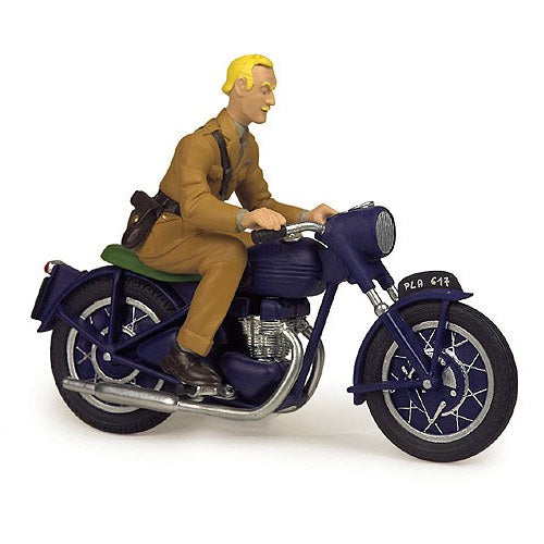 Aroutcheff Jacobs Blake and Mortimer - Blake Triumph motorcycle color version