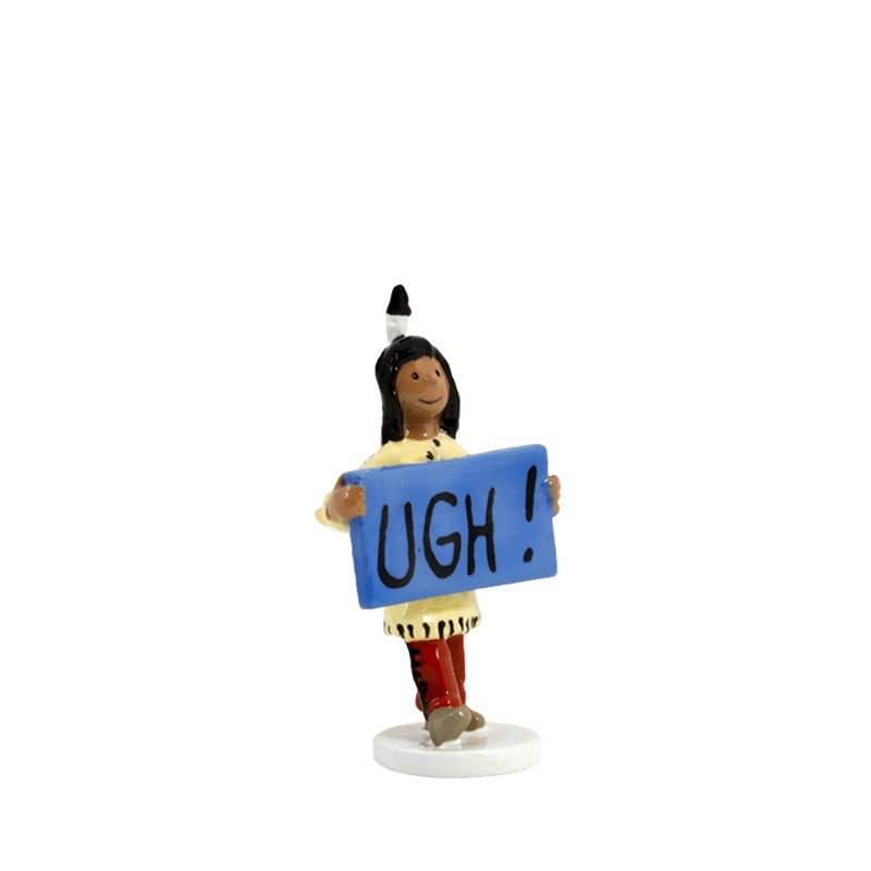 Moulinsart Tintin Greeting Card 1972 - Papoose "Ugh!"