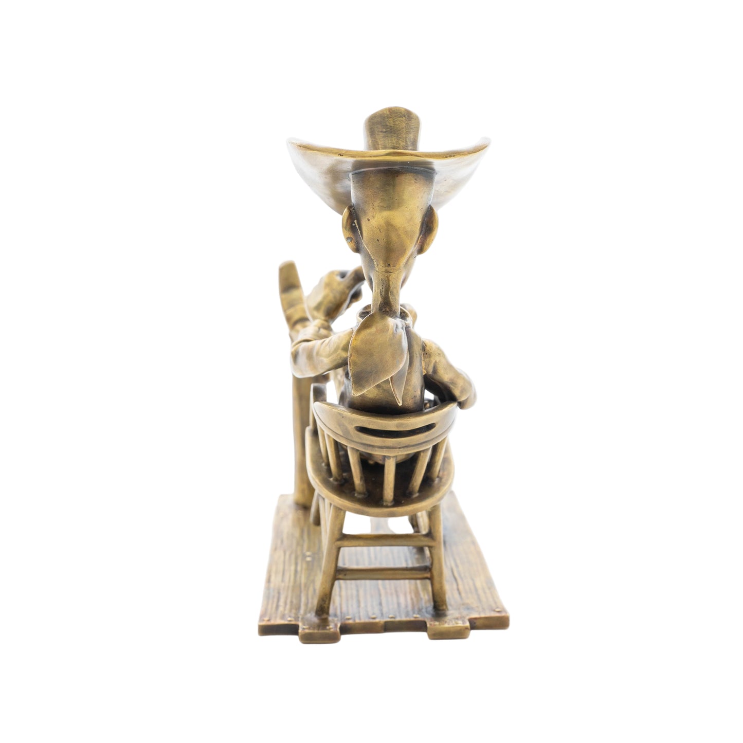 Pixi Morris Lucky Luke - Lucky Luke swings - Atelier Bronze