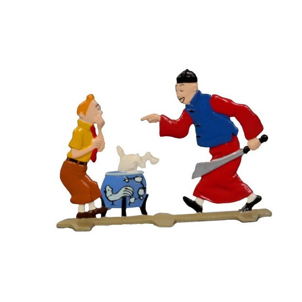 Pixi Tintin - Tintin, Snowy and Didi - The Blue Lotus Tin Dish