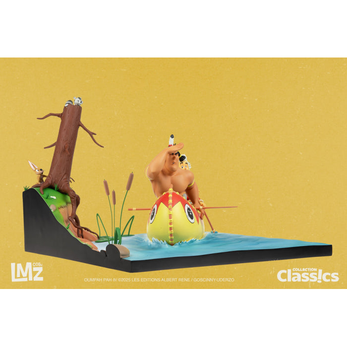 LMZ Collectibles Uderzo Oumpah-Pah et Hubert en canoë (En précommande)