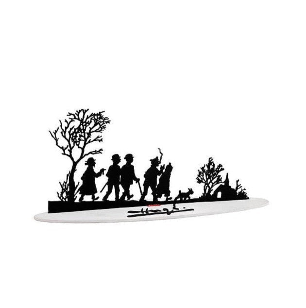 Moulinsart Pixi Tintin - Sculpture métal " Meilleurs voeux "