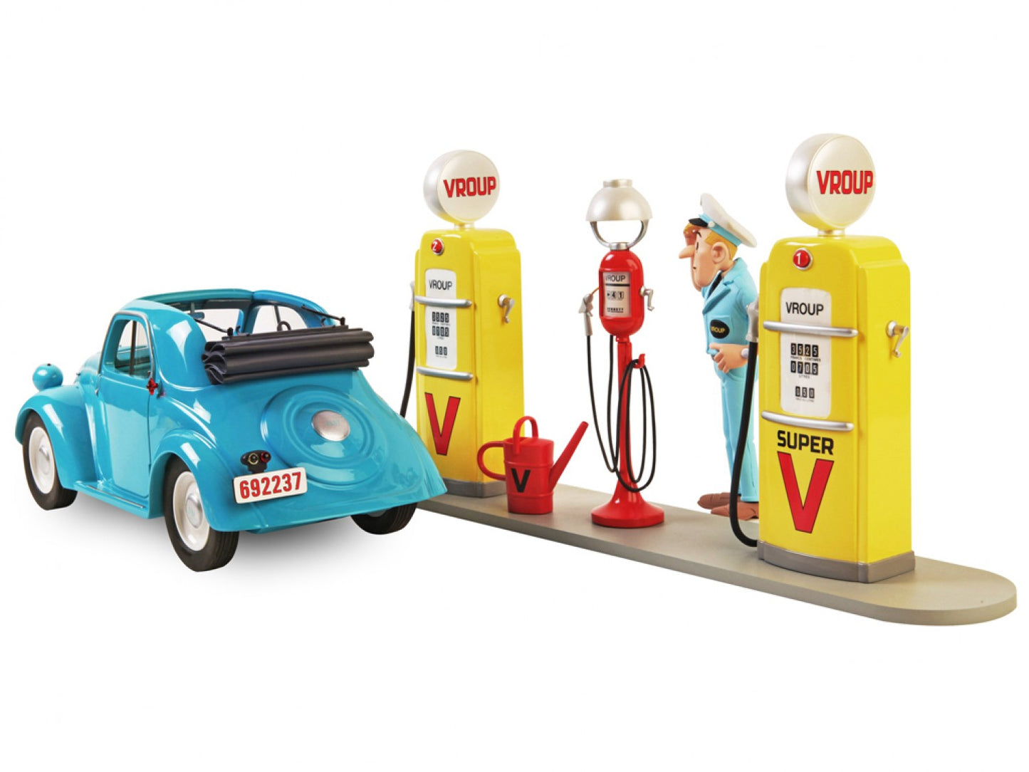 Le Garage de Franquin Spirou - Station service Vroup