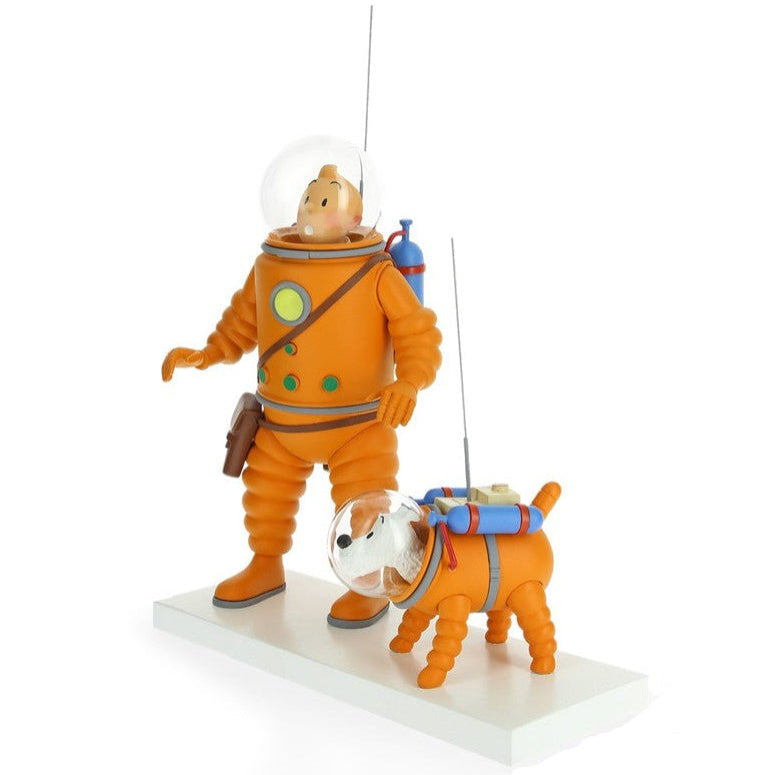 Moulinsart Fariboles Tintin - Tintin and Snowy cosmonaut on the ice