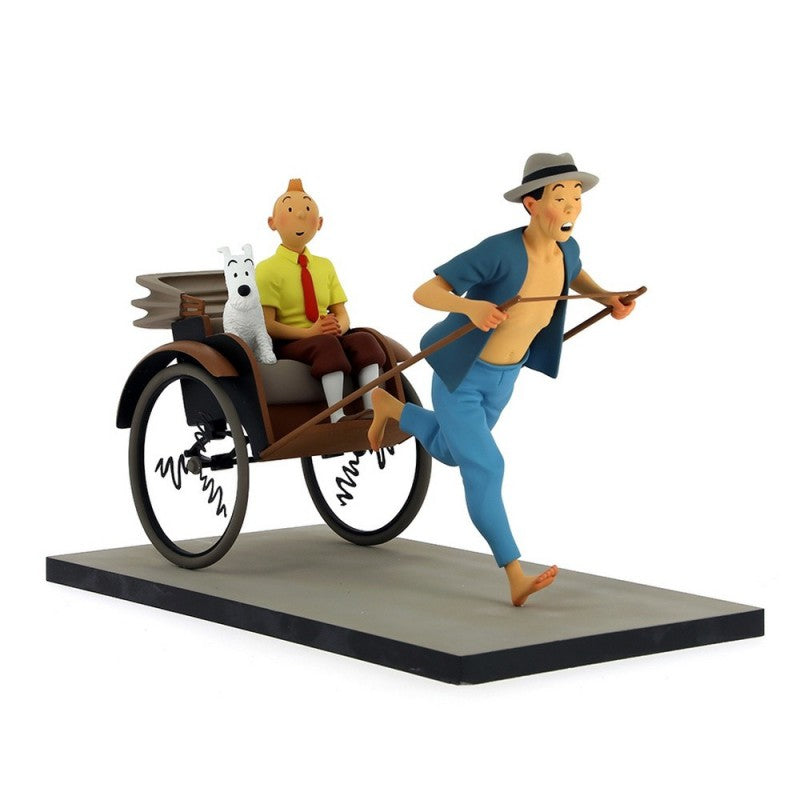 Moulinsart Fariboles Tintin - Tintin and Snowy in the rickshaw