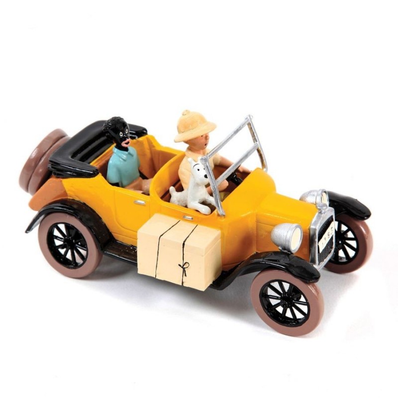 Pixi Tintin, Snowy and Coco in the car