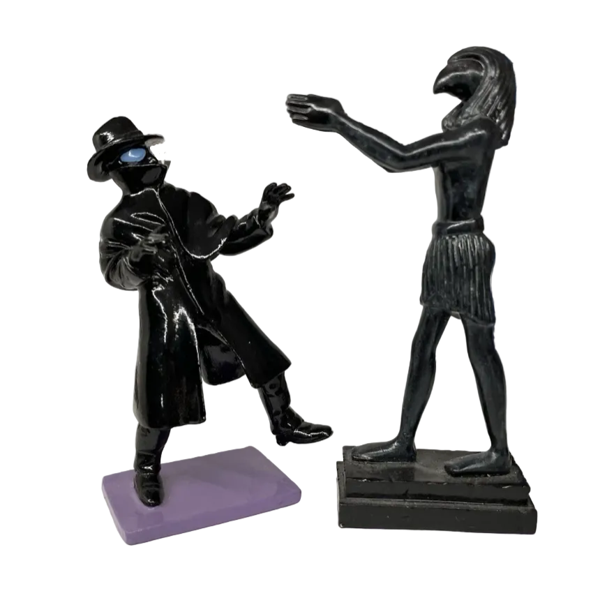 Pixi Jacobs Blake et Mortimer - Olrik surpris par l'Horus Hiéracéphale