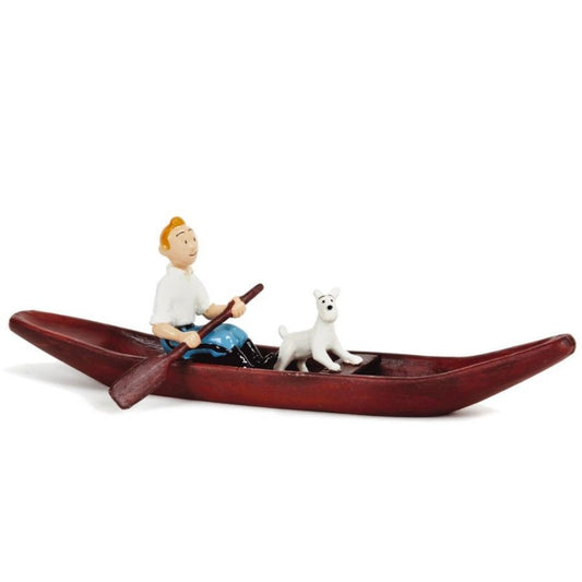 Pixi Tintin - Tintin and Snowy in a canoe 