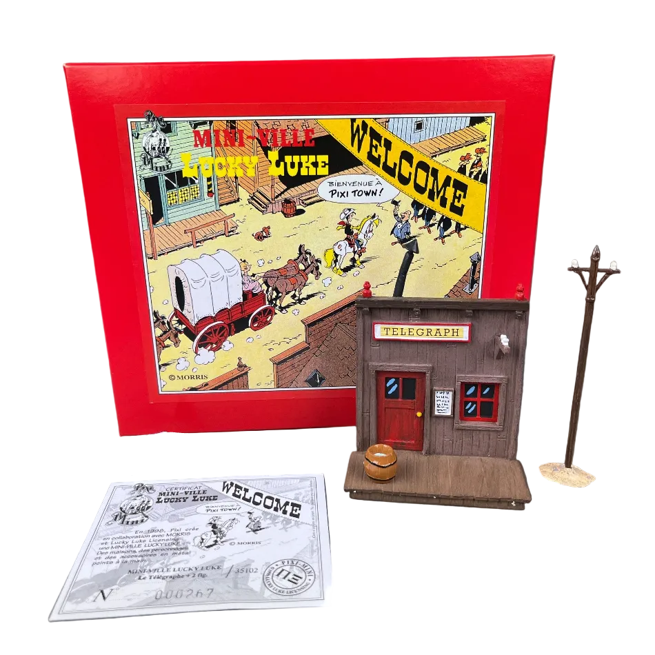 Pixi Morris Lucky Luke - Le télégraphe 2 fig. - Mini & Ville