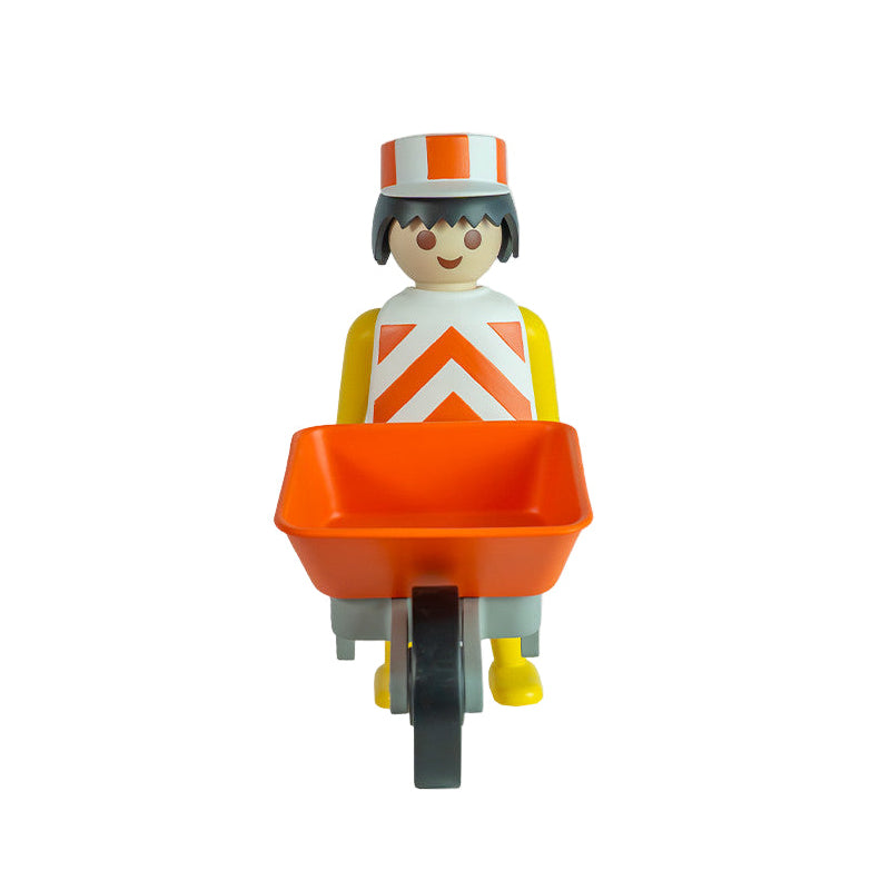 Leblon-Delienne Playmobil - L’ouvrier avec sa brouette Vintage