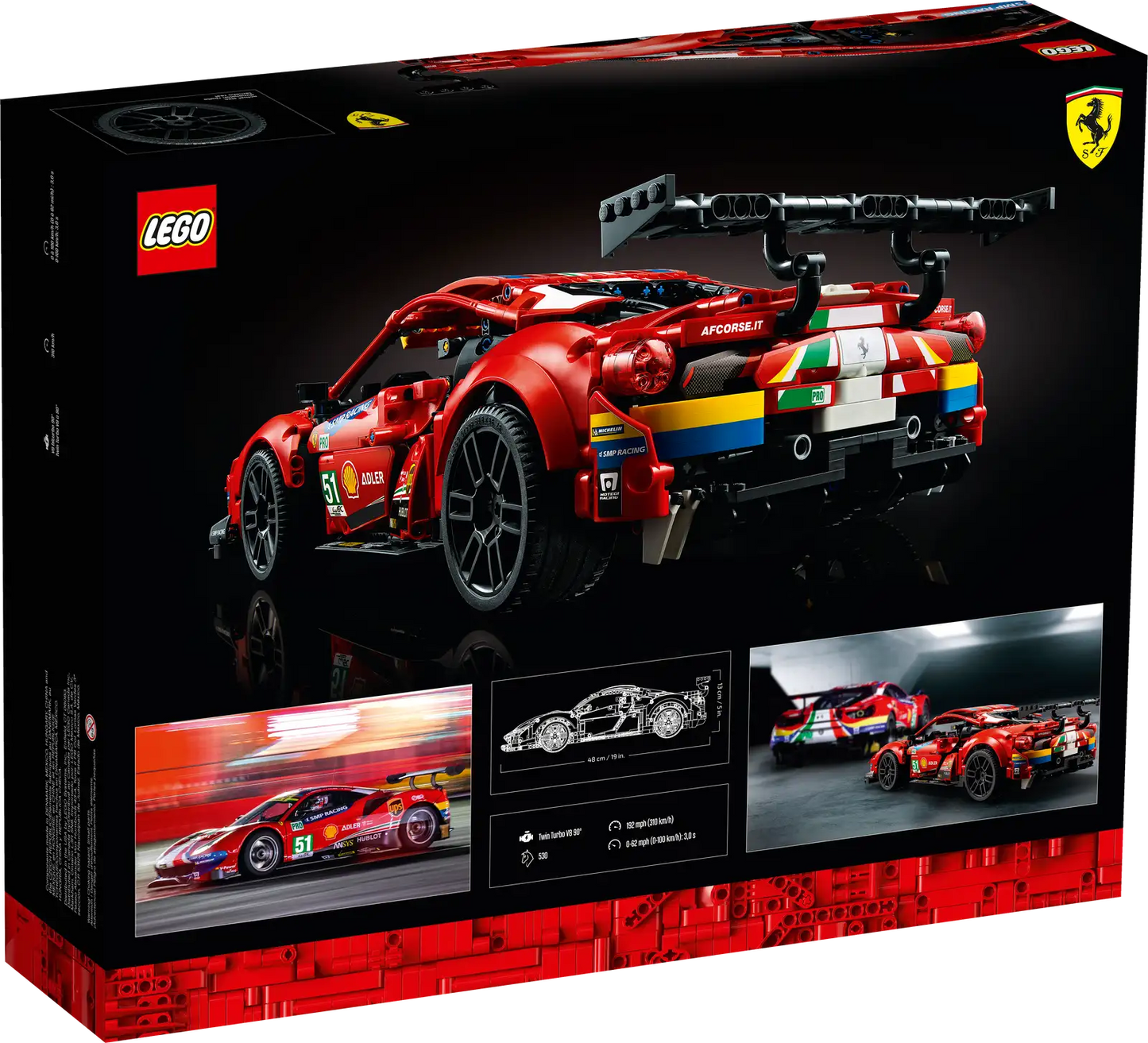 LEGO Technic - Ferrari 488 GTE “AF Corse #51” - 42125 - Neuf et scellé