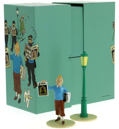Moulinsart Tintin - Tintin + réverbère "Lisez Tintin"