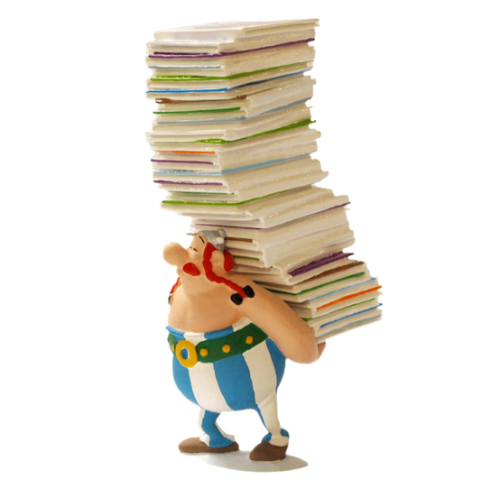 Pixi Uderzo Asterix Obelix - Obelix carrying the Albums - Heads and Tails 