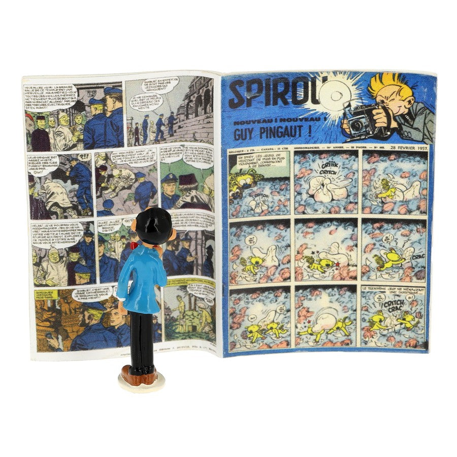 Pixi Franquin Gaston Lagaffe - Le journal de Spirou 28 février 1958 - Échappées bulles