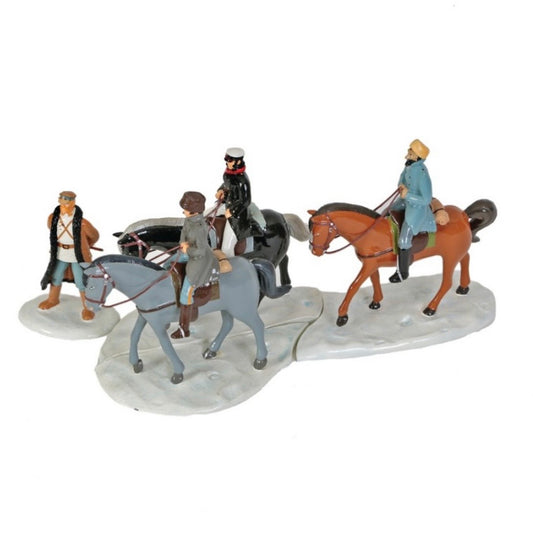 Pixi Pratt Corto Maltese - Corto, Changaï Li et Raspoutine à cheval et le Baron