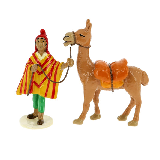 Moulinsart Tintin Greeting Card - Zorrino and the Llama 