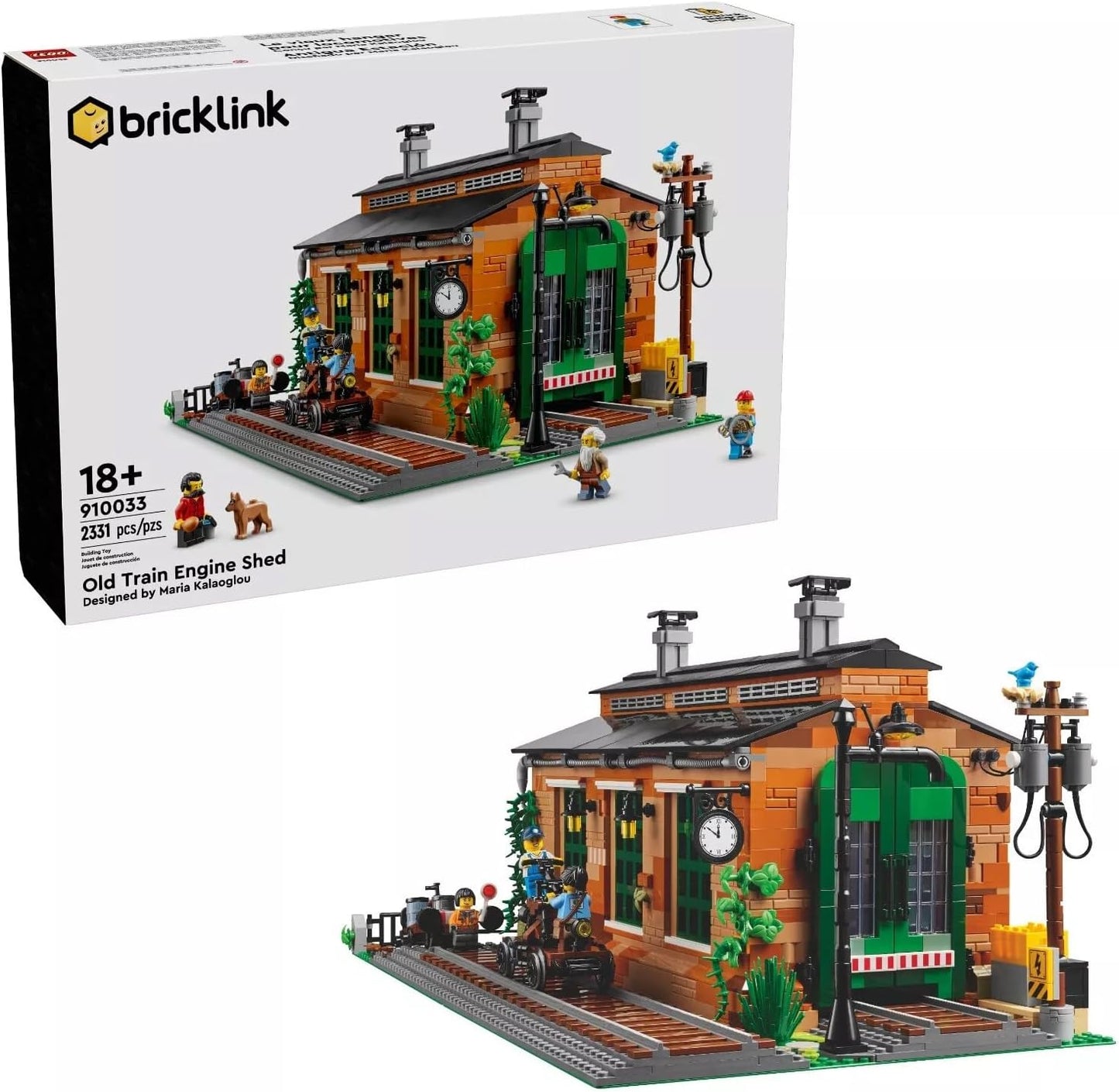 Lego Bricklink - Old Train Engine Shed - 910033 - New and Sealed