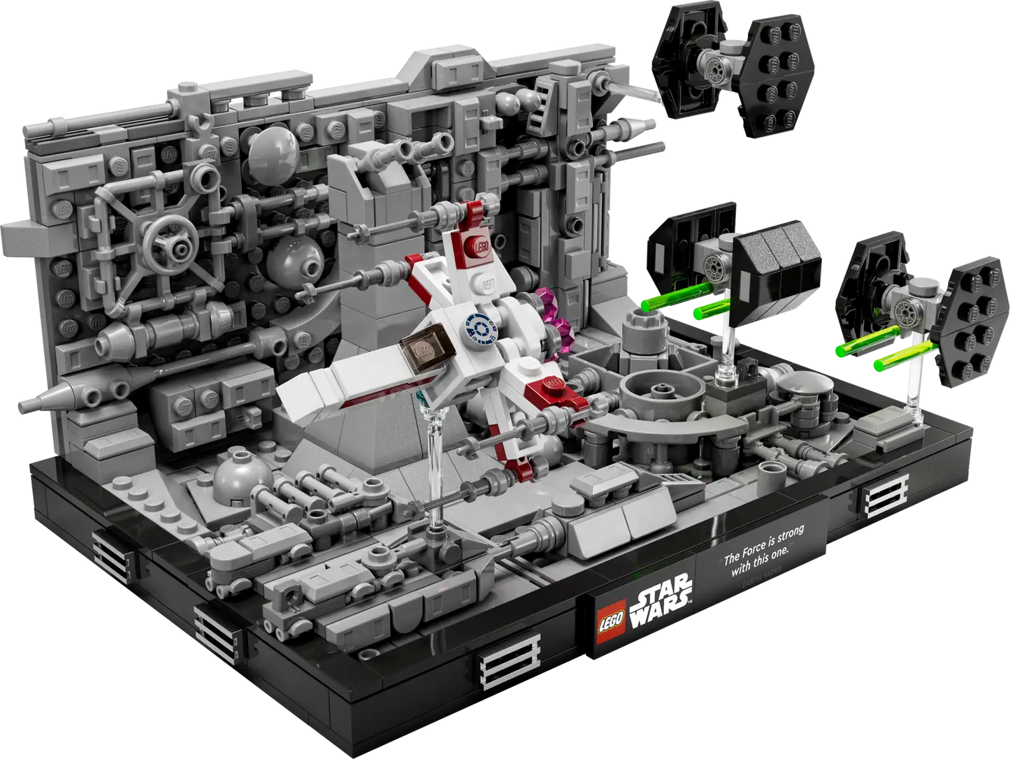 Diorama of the pursuit in the Death Star trenches 