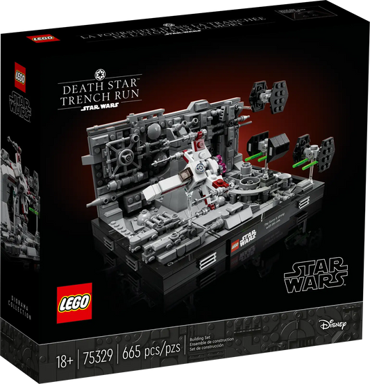 LEGO Star Wars - Diorama de la poursuite dans les tranchées de l’Étoile de la Mort - 75329 - Neuf et scellé