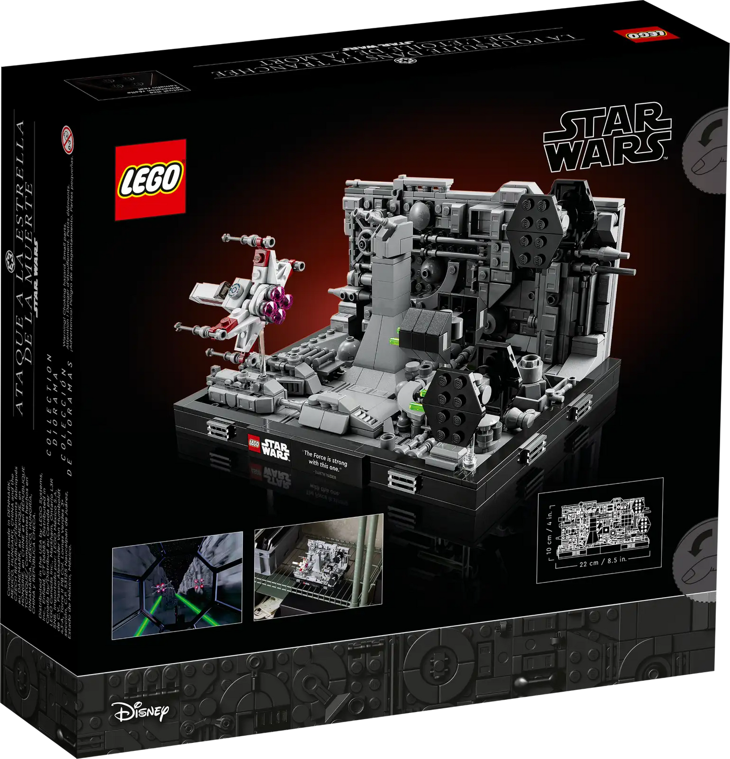 LEGO Star Wars - Diorama de la poursuite dans les tranchées de l’Étoile de la Mort - 75329 - Neuf et scellé