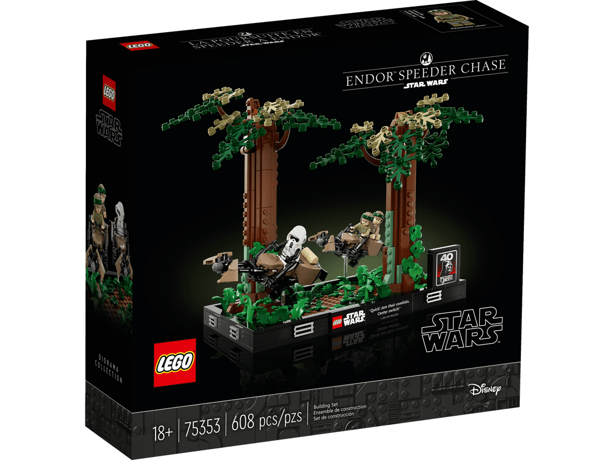 LEGO Star Wars - Diorama de la course-poursuite en speeder sur Endo - 75353 - Neuf et scellé