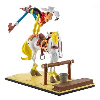 LMZ Collectibles Morris Lucky Luke & Jolly Jumper "En avant, old boy !"