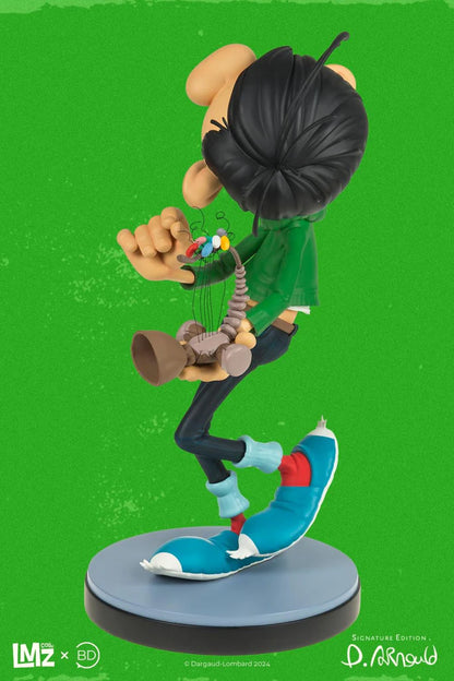 LMZ Collectibles Franquin - Gaston Lagaffe et son petit Gaffophone - Signature Édition